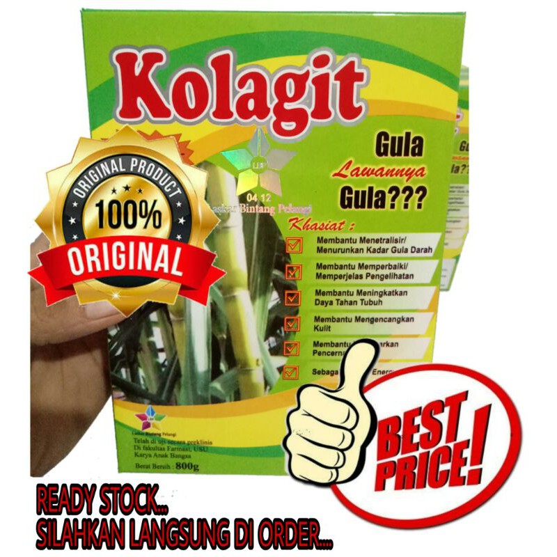 KOLAGIT OBAT HERBAL DIABETES ORIGINAL (ASLI) AMPUH.