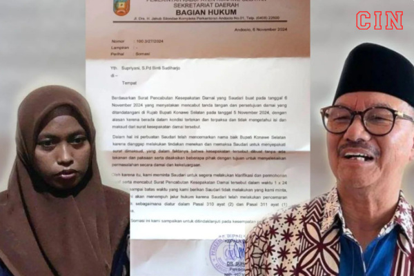 Karena Menolak Damai, Bupati Konawe Selatan Mensomasi Guru Honorer Supriyani