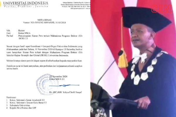 Universitas Indonesia Menangguhkan Gelar Doktor Bahlil Lahadalia, Ini Alasannya