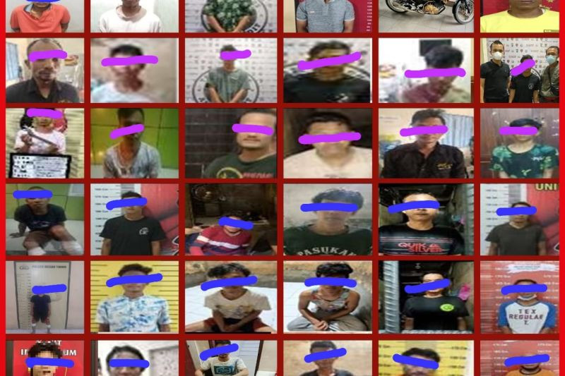 Para Preman Ini Ditangkap Tim Siluman, Ada yang Anda Kenali?