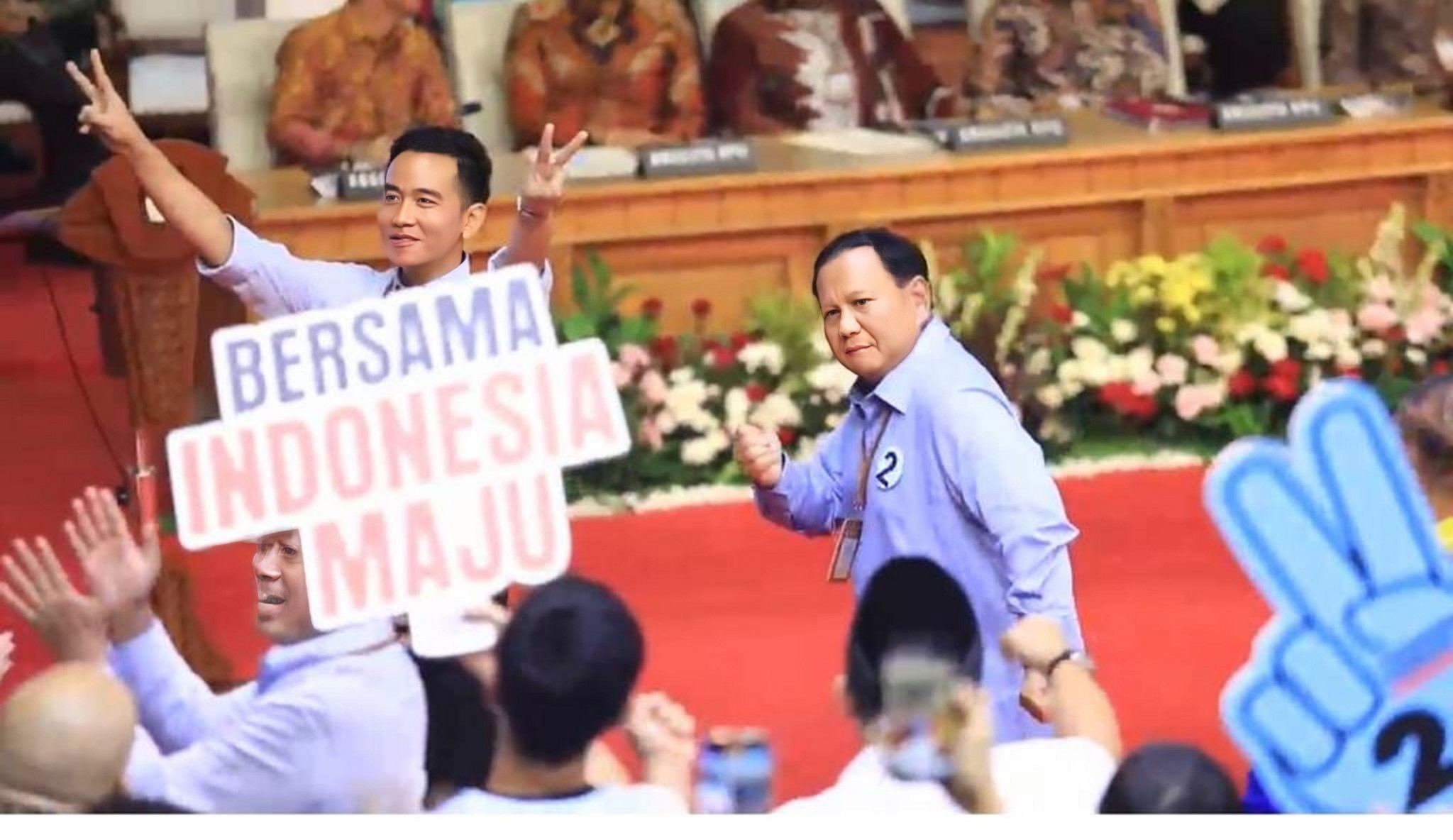 Megawati Tersenyum Lihat Prabowo Berjoget