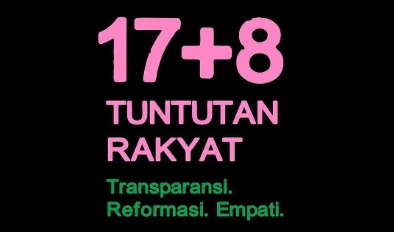 Netizen Menggaung Tuntutan 17+8, Bagaimana Fakta di Lapangan?