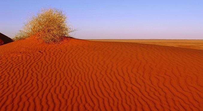 Butiran pasir merah Simpson Desert, Australia