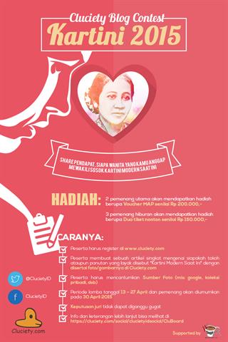 &#91;Quiz&#93; Cluciety Blog Contest Kartini 2015