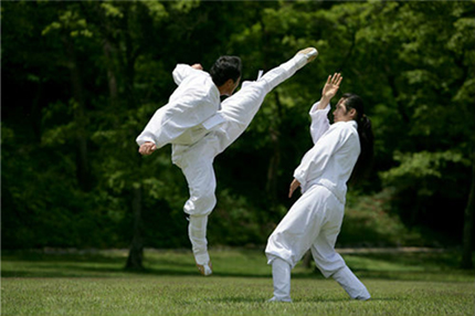 **Seni Beladiri Tradisional Taekkyeon Nenek Moyangnya Taekwondo Modern Dari Korea**