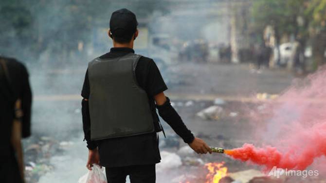 Myanmar protesters vow to keep up action as Internet blackout widens