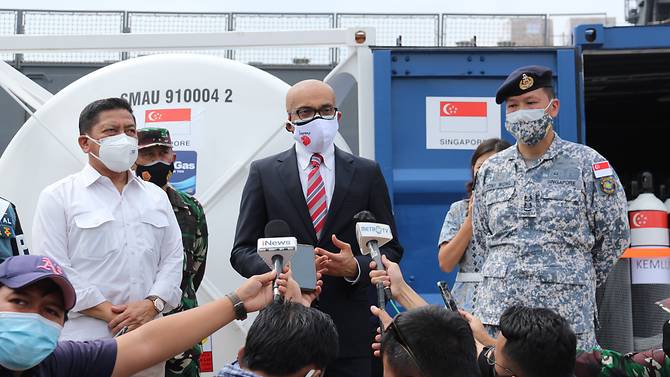 Singapore to send regular shipments of emergency oxygen supplies to Indonesia