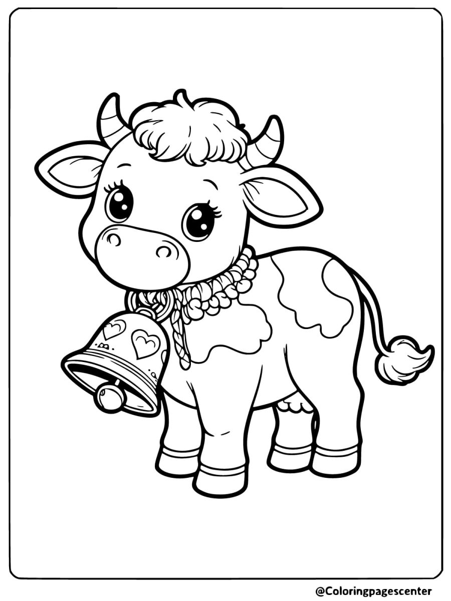 The Collection of 30+ Fun Free Cow coloring pages For Kids