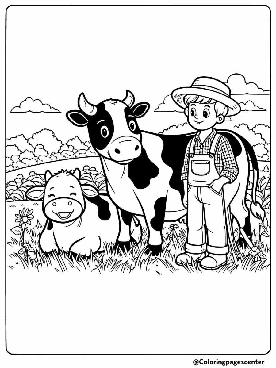The Collection of 30+ Fun Free Cow coloring pages For Kids