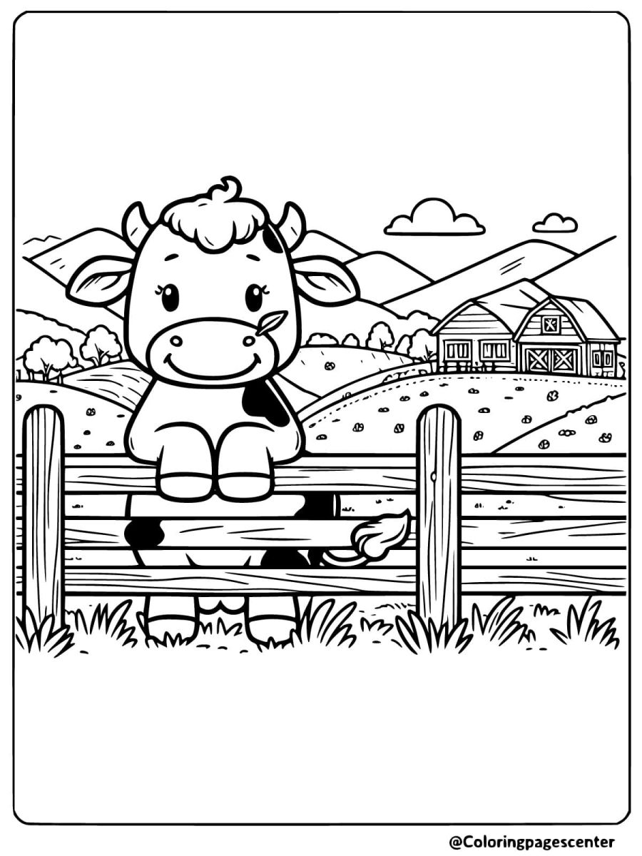 The Collection of 30+ Fun Free Cow coloring pages For Kids
