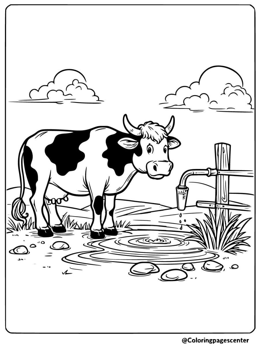 The Collection of 30+ Fun Free Cow coloring pages For Kids