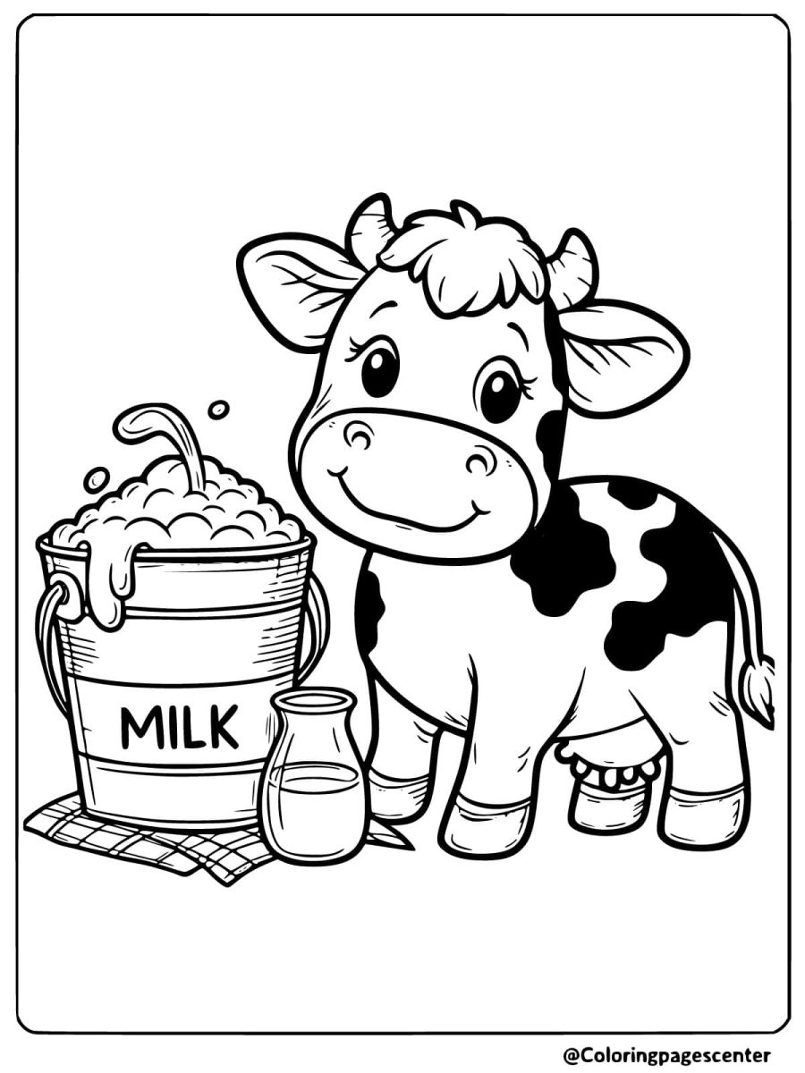 The Collection of 30+ Fun Free Cow coloring pages For Kids
