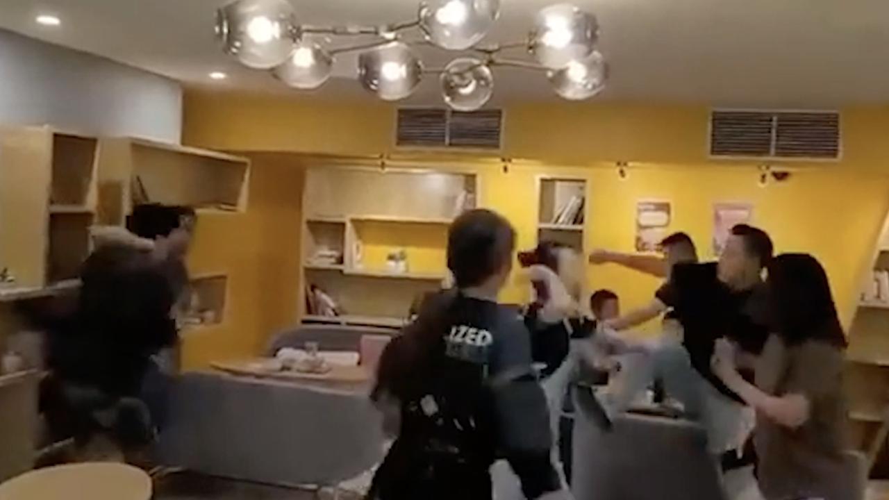 Shocking video emerges of brawl in Adelaide CBD bubble tea shop: Police arrest 