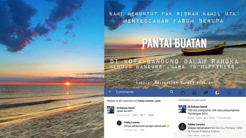 Petisi Pantai di Kawasan Bandung, Bantu Kami Mewjudukannya Gan!