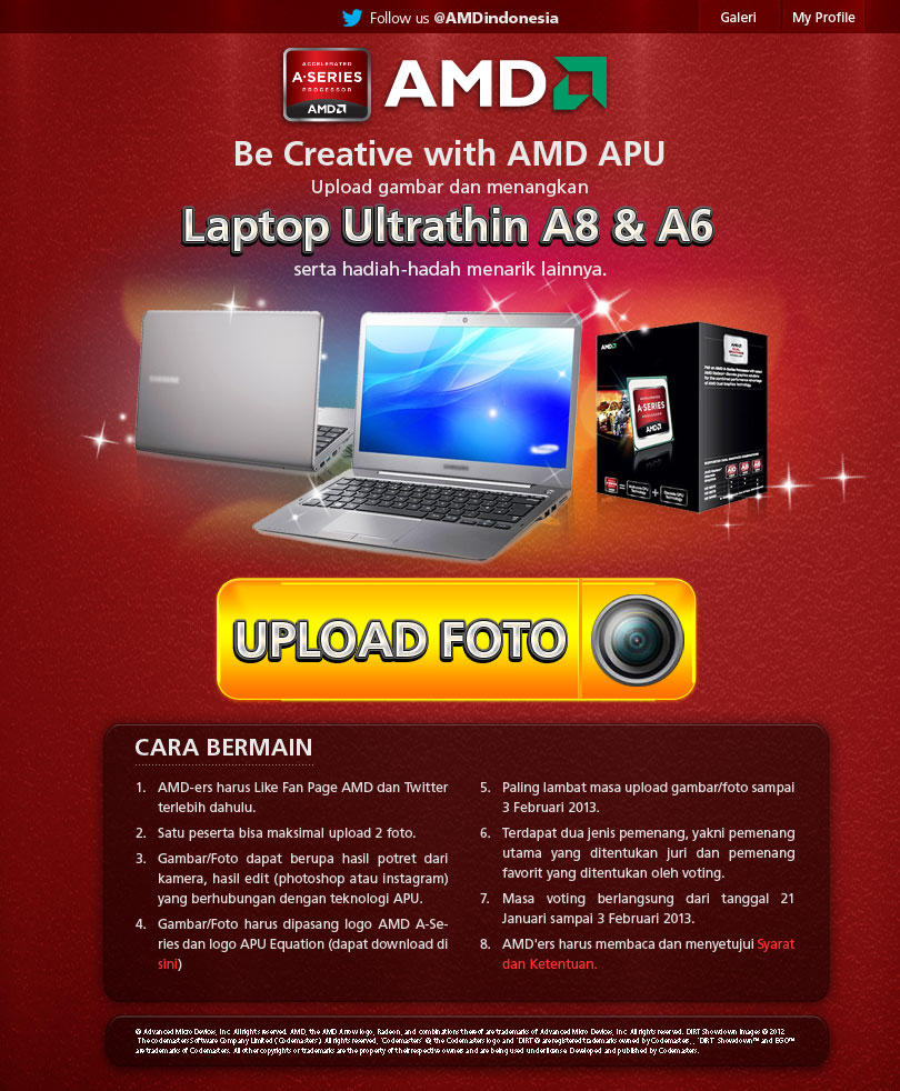 EVENT Menarik dari AMD &quot;Be Creative&quot; (yang suka Design dan Photograpy masuk gan)