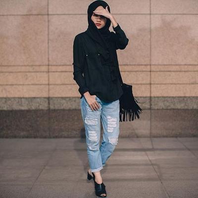 wah ini style celana untuk sista hijabers di tahun 2020 