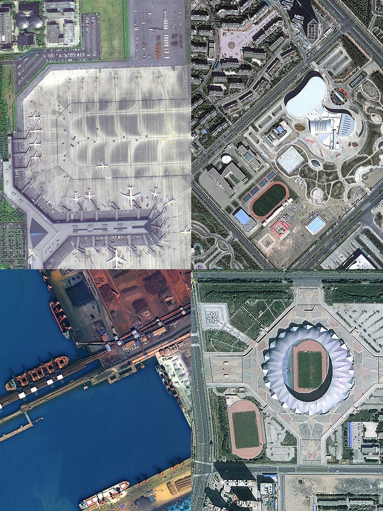 Images From Gaofen-2 Earth observation satellite