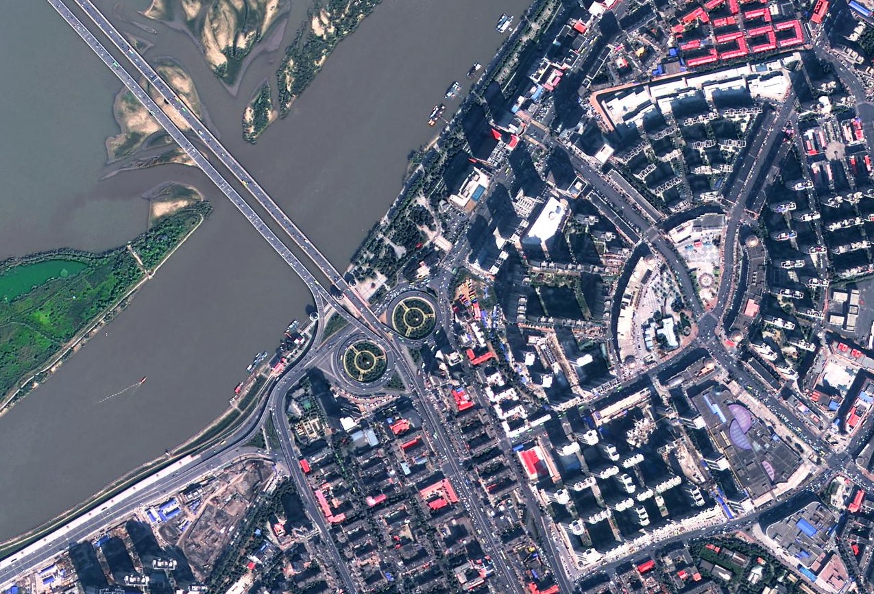 Images From Gaofen-2 Earth observation satellite