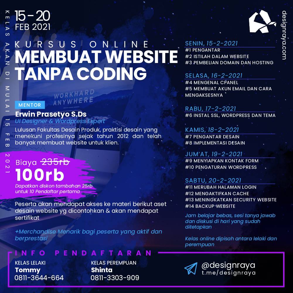 Belajar Desain Website WordPress ga Pake Coding Gan