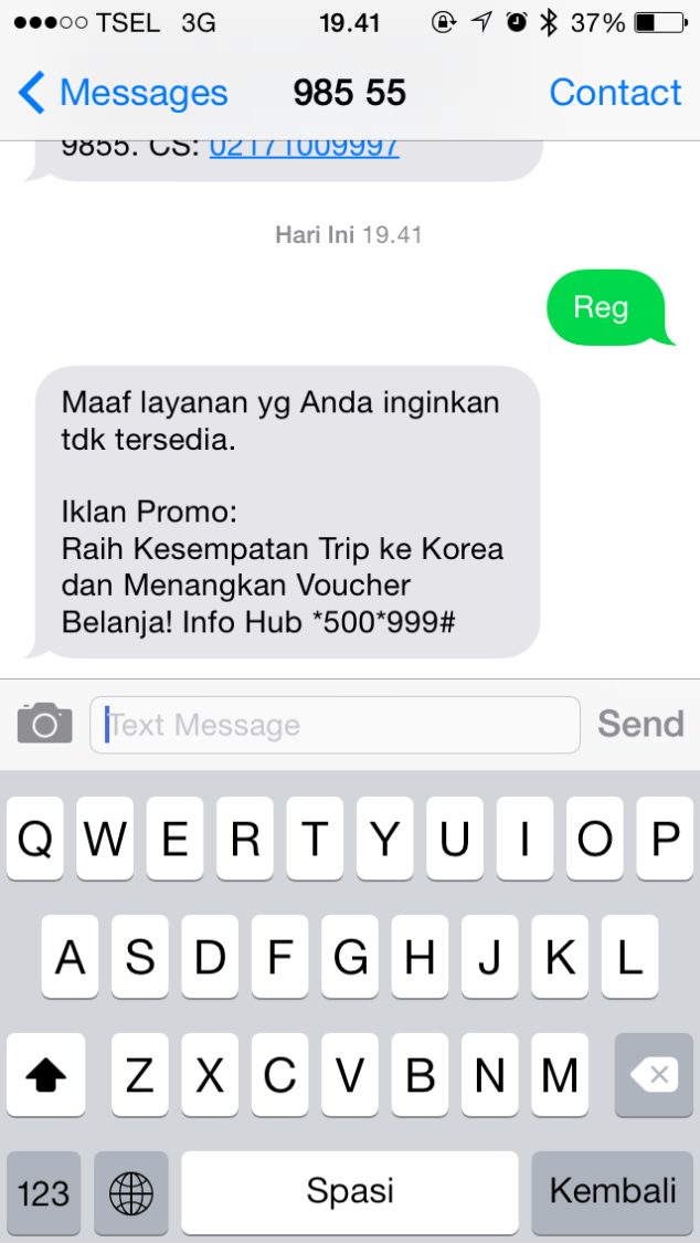 Hoax SMS Sedot Pulsa
