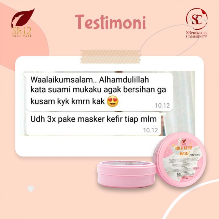 Grosir Agen Masker Kefir Susu Sapi SR24 Paket Pemula