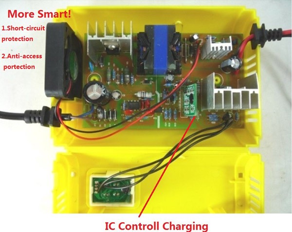 Smart Charger Aki Portable 12 Volt 6 Ampere untuk Mobil dan Motor