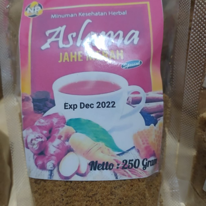 Terlaris Jahe Merah 250gr Jahe Aslama Kemasan Asli