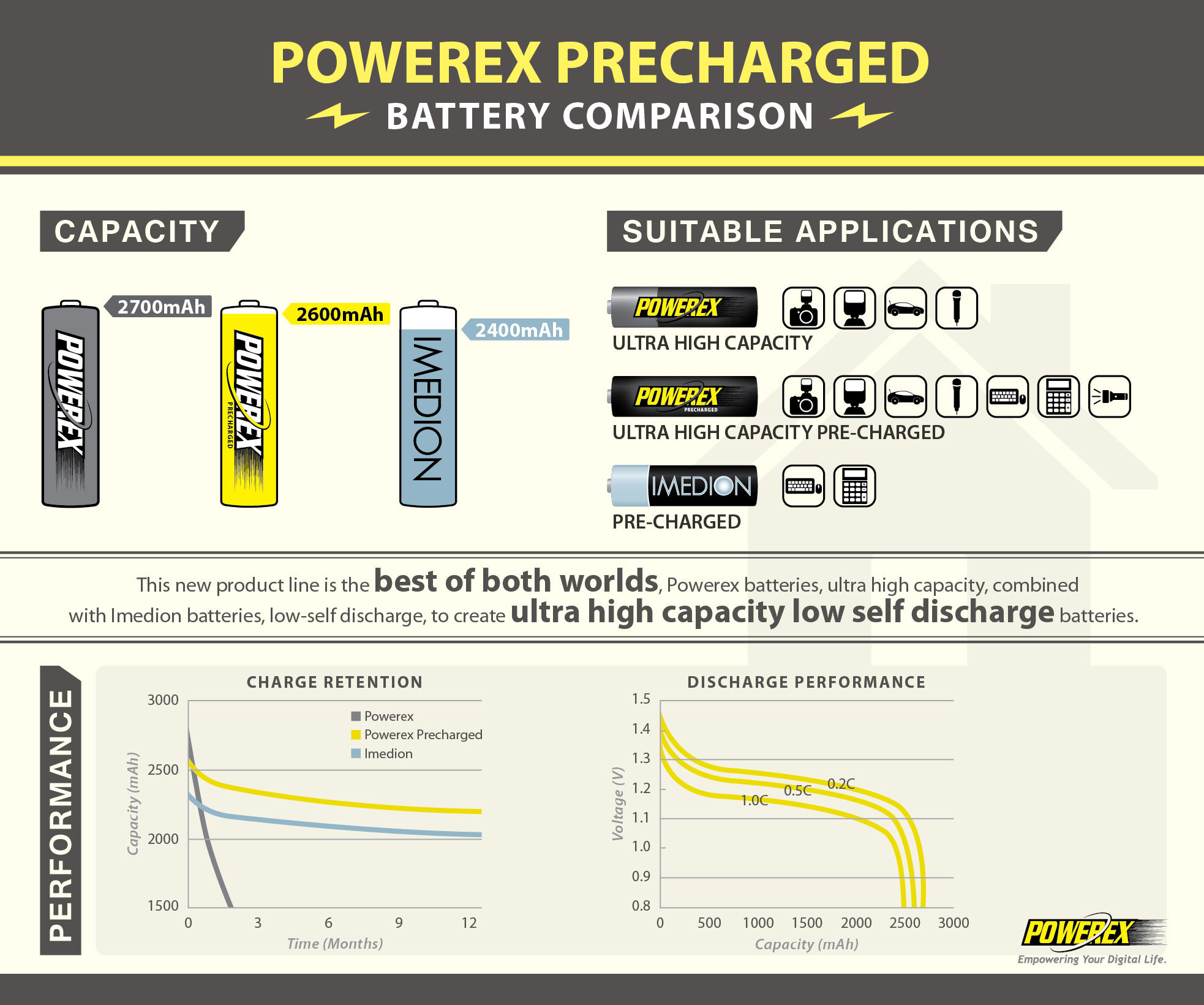 Battery Sanyo Eneloop Charger Powerex Imedion Alkaline Sony Original Ultrafire GP
