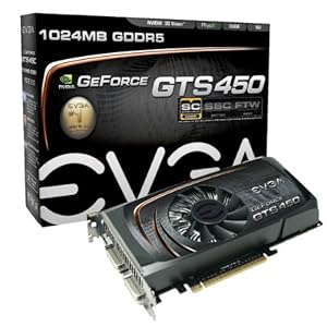 EVGA GeForce GTS 450 Superclocked 1024 MB GDDR5 PCI Express