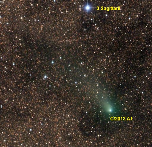 Fenomena langka : Duet Mars dan Komet Siding-Spring