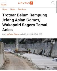 Menteri Basuki Jalan Kaki 3 Km, Anies Disindir Cuek Asian Games