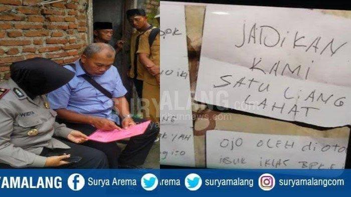 Pasutri di Malang Sepakat Bunuh Diri, Tinggalkan Wasiat Mengharukan Untuk Anaknya