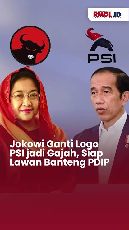 Gajah Gantikan Mawar, PSI Incar Pemilih Jokowi dan &#039;Curi&#039; Warna PDIP?