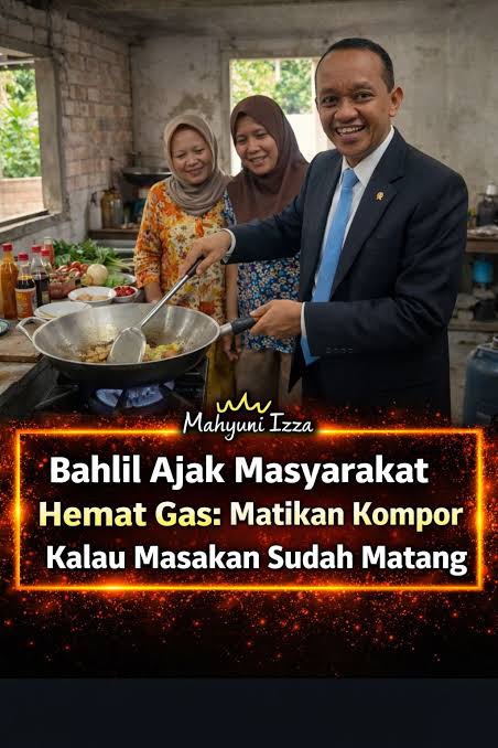 Ajak Masyarakat Hemat Energi, Bahlil: Kalau Masakan Sudah Matang, Matikan Kompor!