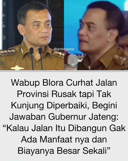 Viral Respons Gubernur Jateng soal Jalan Rusak di Blora, Warga Tanam Pohon Pisang