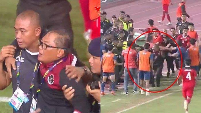 Baku Pukul Pemain Indonesia vs Thailand, Banjir Kartu Merah