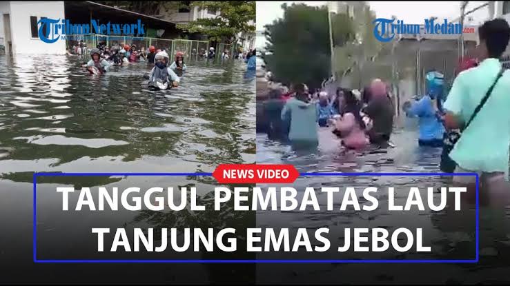Banjir Rob Putuskan Jembatan di Dukuh Timbulsloko, Warga Butuh Bantuan