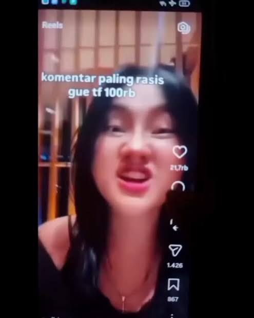 Perempuan Pembuat Lomba Rasis Viral Ternyata Putri Perwira Polda Jateng
