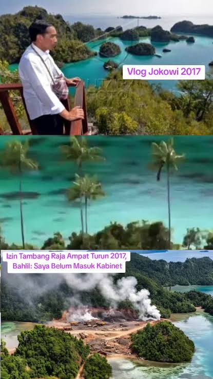 Vlog Jokowi Raja Ampat pada 2017 Kembali Viral, Dikaitkan dengan Tambang Nikel