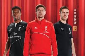 Garuda Indonesia on official training kit Liverpool FC 2014-2015