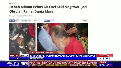 Warga Berebut Air Bekas Cucian Piring Kuno Sambut Maulid Nabi