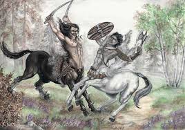 Centaur, berkembang biak dengan cara menculik para wanita.