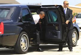 Inside united states presidential limousine