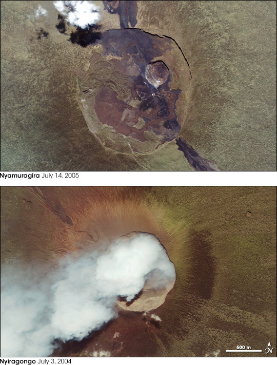 15 Foto Erupsi Gunung Berapi Dari Luar Angkasa