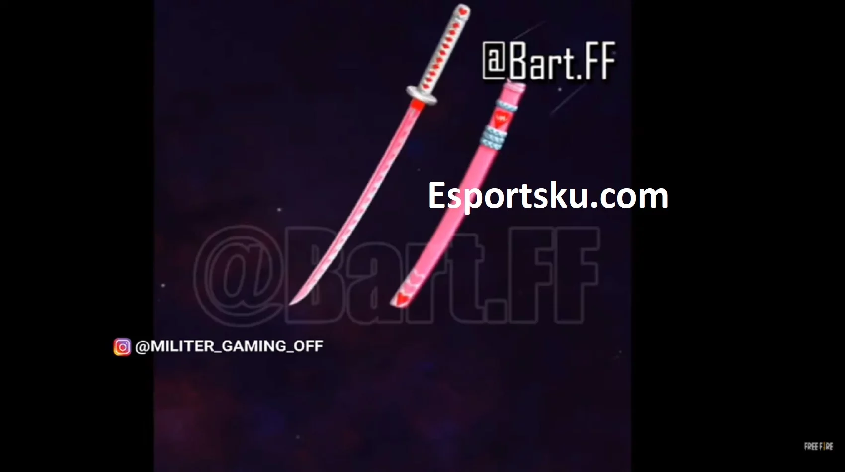 Dapatkan Skin Katana Valentine Free Fire (FF), Gratis Tanpa Kode!