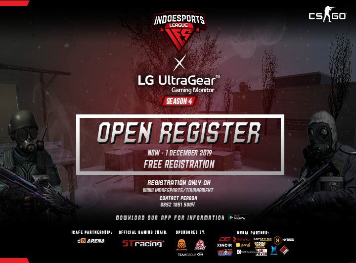 Pendaftaran INDOESPORTS LEAGUE CS:GO Season 4 Telah Dimulai