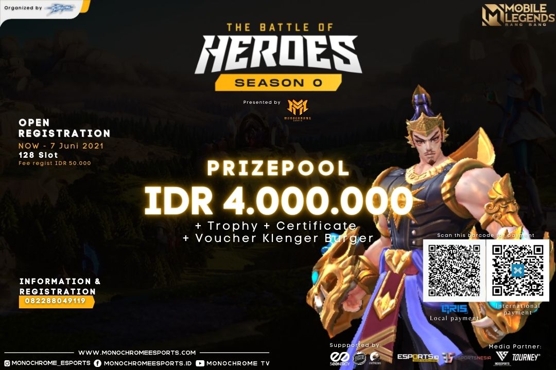 Monochrome Esports Gelar Turnamen The Battle of Heroes