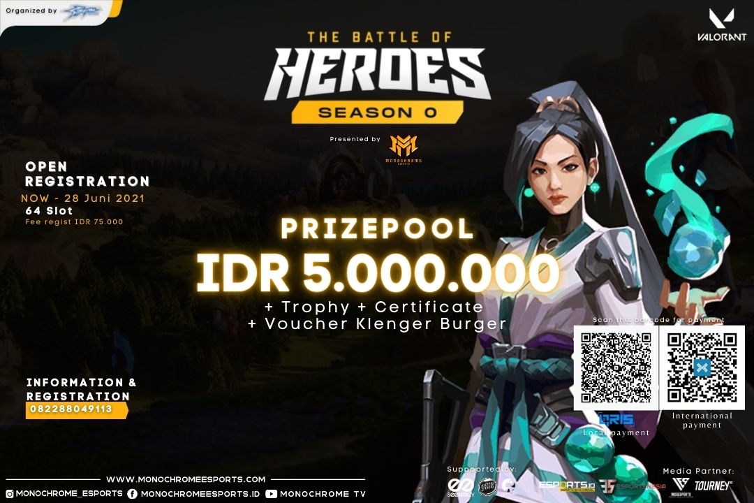 Monochrome Esports Gelar Turnamen The Battle of Heroes