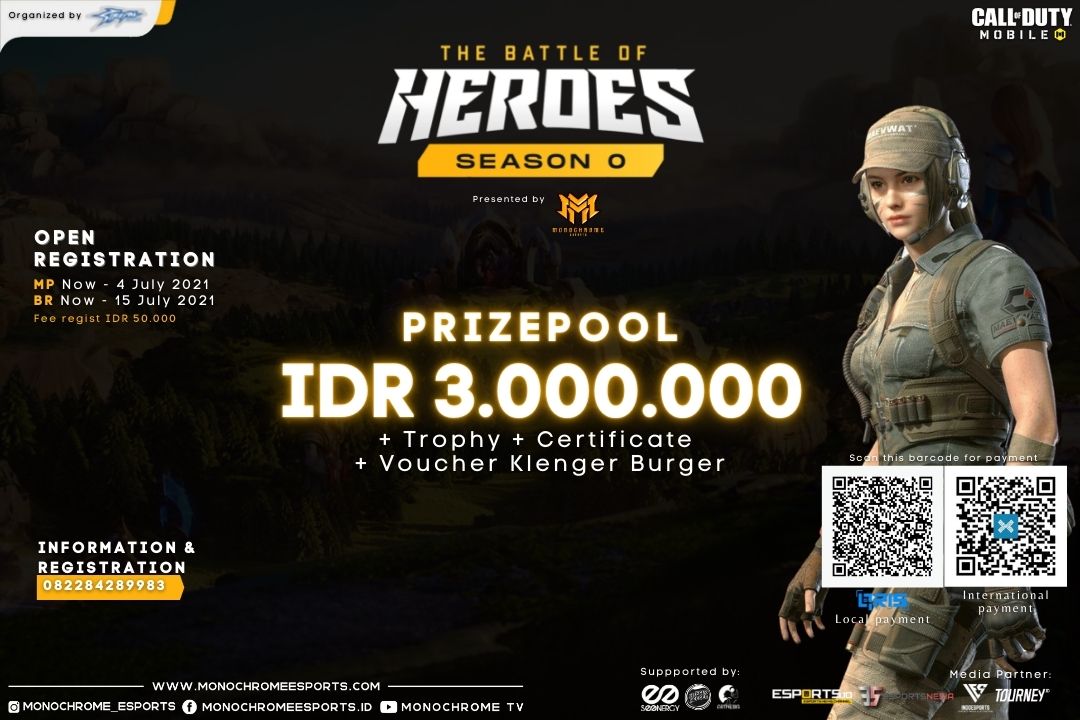 Monochrome Esports Gelar Turnamen The Battle of Heroes