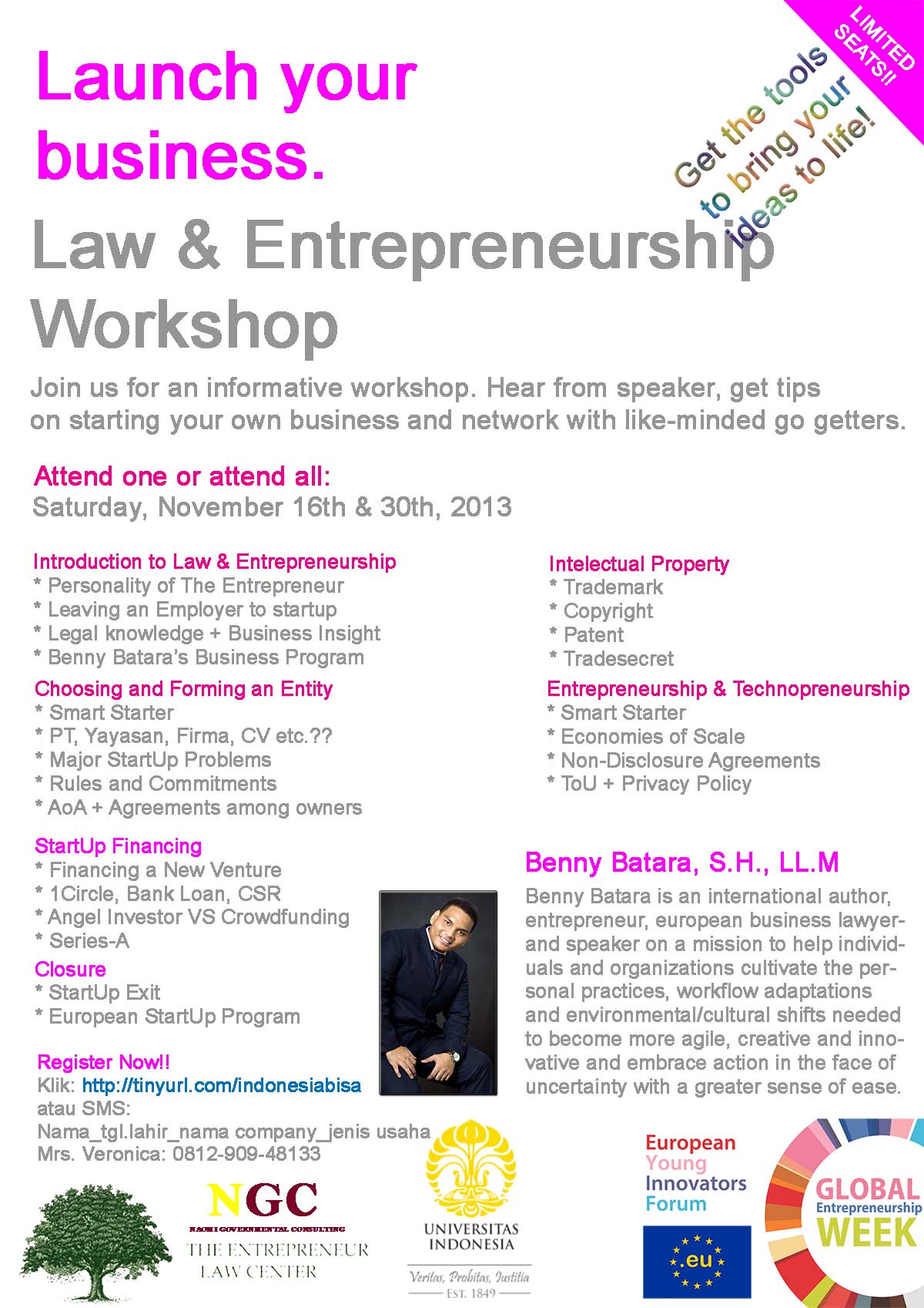 Seminar Bisnis Internasional bersama Benny Batara